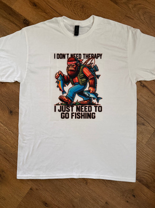 No therapy just fishing Tshirt